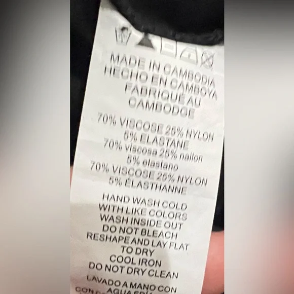 NWT Michael Khors Black Zebra Print Leggings Pants Size Large - Picture 10 of 10